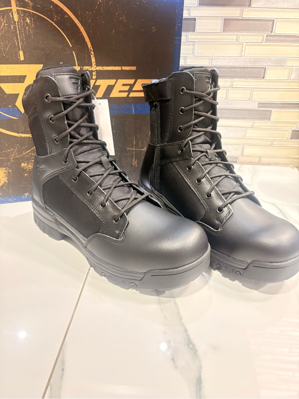 Bates Black Lace-Up Tactical Boots